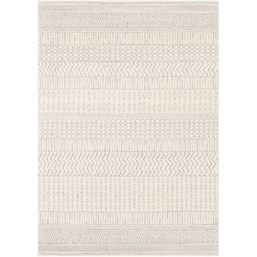 Tapis Scandinave Bohème Blanc/gris 200x275 Cm Bianca
