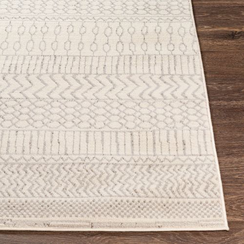 Tapis Scandinave Bohème Blanc/gris 200x275 Cm Bianca