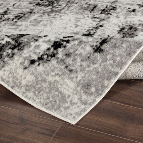 Tapis Abstrait Moderne Blanc/gris 200x275 Cm Natalia