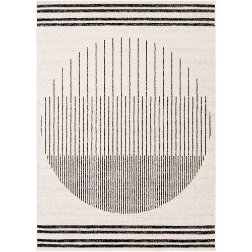 Tapis Scandinave Moderne Blanc/noir 152x213 Cm Enso