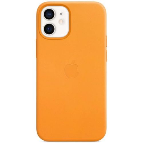 Coque En Cuir iPhone 12 Min Avec Magsafe - Pavot De Californie