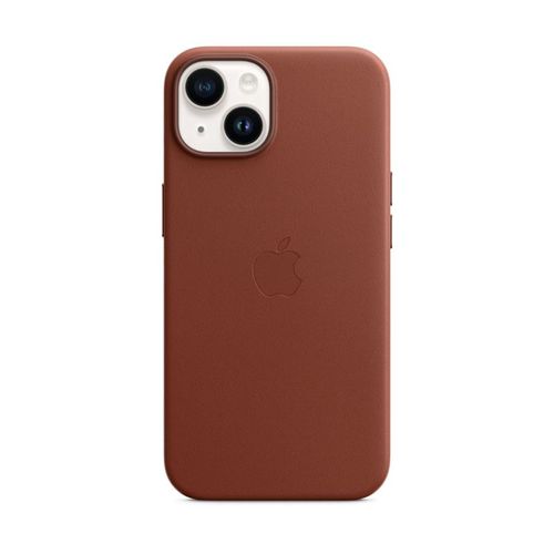 Coque En Cuir Avec Magsafe Pour  iPhone 14 Terre De Sienne