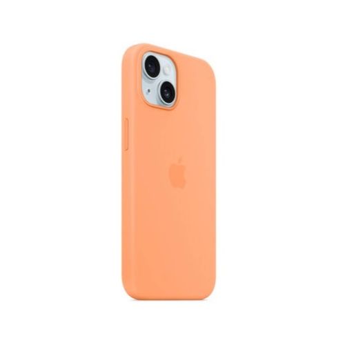 Coque En Silicone Avec Magsafe Pour iPhone 15 Sorbet à L Orange