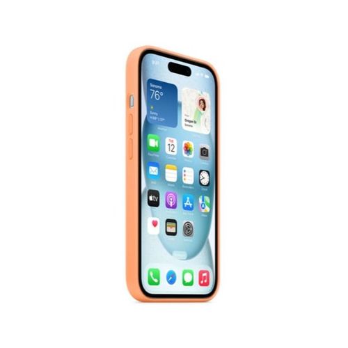 Coque En Silicone Avec Magsafe Pour iPhone 15 Plus Sorbet à L Orange