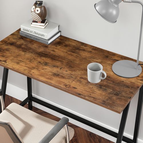 Table D’ordinateur, Cadre En Acier, 100 X 50 X 75 Cm, Style Industriel