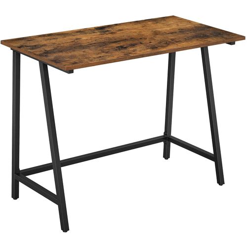 Table D’ordinateur, Cadre En Acier, 100 X 50 X 75 Cm, Style Industriel
