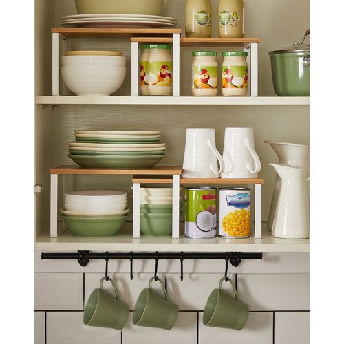 Étagère De Cuisine, Lot De 4, Organisateur, Porte-épices, Rangement De Placard, Empilable