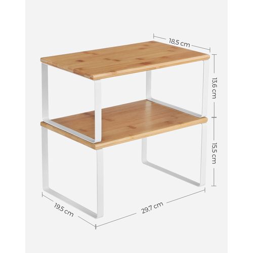 Étagère De Cuisine, Lot De 4, Organisateur, Porte-épices, Rangement De Placard, Empilable