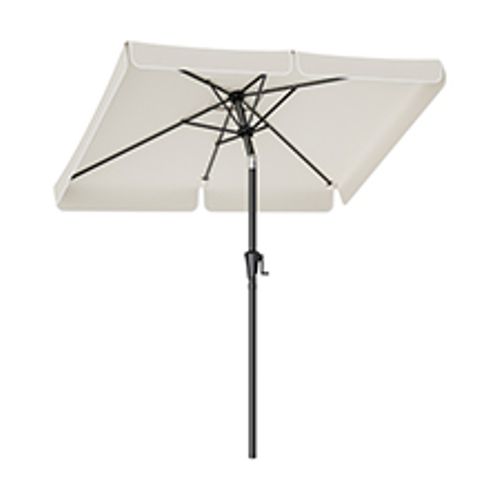 Parasol De Balcon 200 X 150 Cm, Ombrelle Rectangulaire, Protection Solaire Upf 50+, Beige