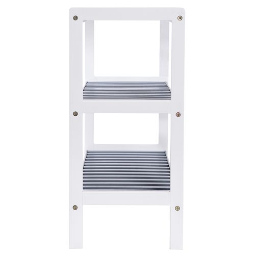 Étagère Chaussures À 3 Niveaux, Meuble De Rangement En Bambou, Organisateur À Chaussures