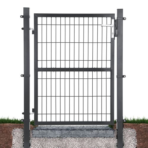 Portillon En Fer Galvanisé, Portail De Clôture , Robuste Et Durable, 106x171cm