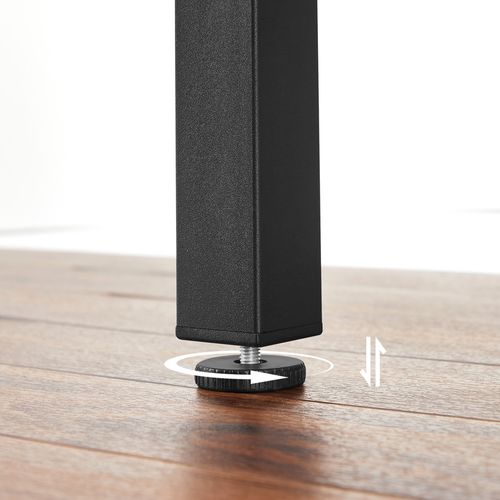 Ensemble De Table Extensible Et 2 Chaises, Table Pliante, Avec Abattants, Marron Rustique Et Noir