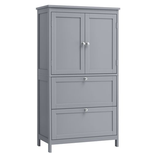 Armoire De Salle De Bain 30 X 60 X 110 Cm Gris Tourterelle
