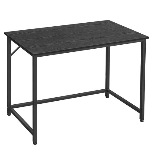 Bureau,  50 X 100 X 75 Cm, Style Industriel, Cadre En Métal, Noir