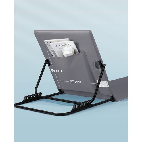 Lot De 2, Chaise Longue, Avec Appui-tête, Dossier Inclinable,avec Bandoulières, 158 X 55 Cm, Gris