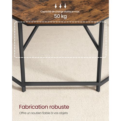 Bureau D'angle, Bureau D'ordinateur En Forme De L, 129 X 129 X 76 Cm