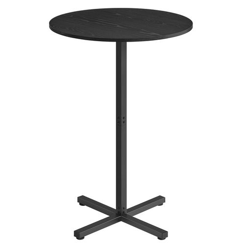 Table De Bar Haute, Cadre En Métal, 60 X 60 X 104,5 Cm, Montage Facile, Base En Croix