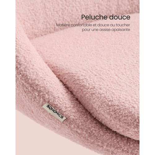 Chaise De Bureau, Rembourrage En Mousse, Réglable En Hauteur, Pour Bureau, Chambre, Rose Bonbon