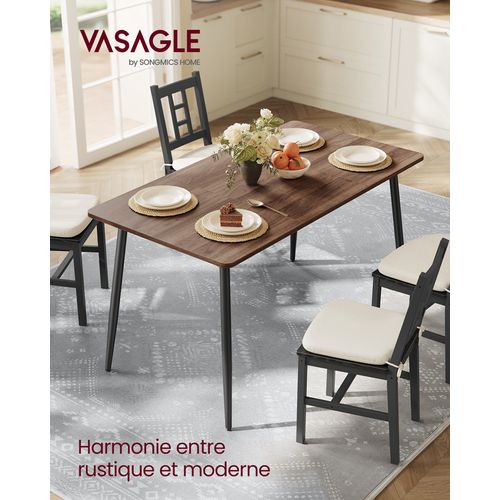 Table à Manger, Table De Cuisine, Pour 4-6 Personnes, Style Ferme, Surface Résistante à La Chaleur