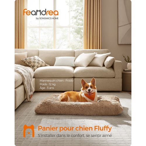 Panier Pour Chien, Canapé, Lit Pour Animaux, 110 X 73 Cm, Rembourrage Moelleux, Lavable