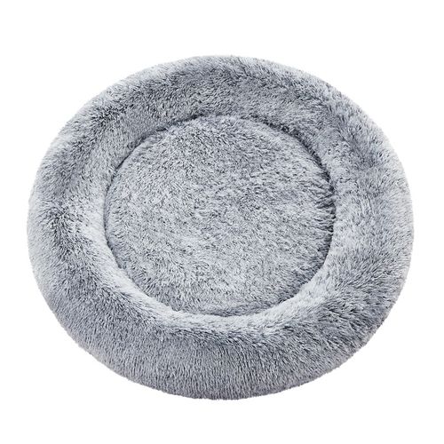 Panier Pour Chien, Lit Ronde En Forme De Beignet, Ø100 Cm, Gris Ombré