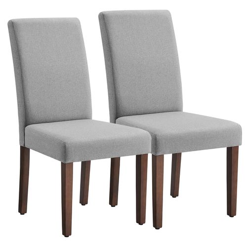 Lot De 2 Chaises De Salle à Manger, Assise Épaisse, 58 X 48 X 100 Cm, Gris Tourterelle
