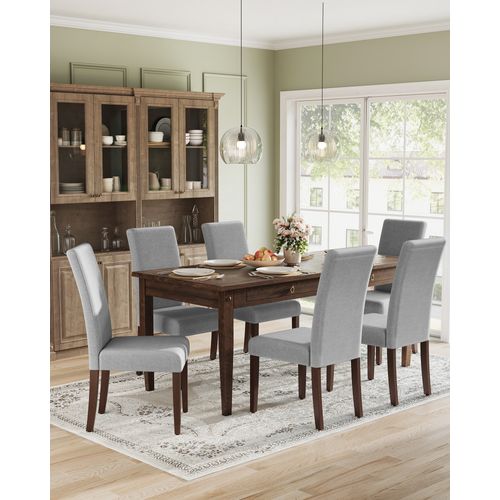 Lot De 2 Chaises De Salle à Manger, Assise Épaisse, 58 X 48 X 100 Cm, Gris Tourterelle