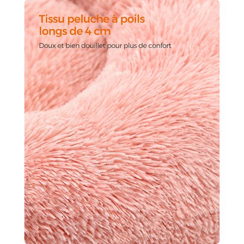 Panier Pour Chien, Lit Ronde En Forme De Beignet, Canapé, Coussin Central Amovible Et Lavable