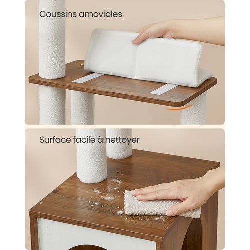 Grand Arbre à Chat, Tour De Jeux Pour Chats, Multi-niveaux, Avec Grotte, Plateforme De Repos