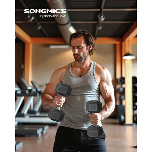 Ensemble De 2 Haltères Hexagonaux, Adapté à L'entraînement, La Musculation, La Salle De Sport