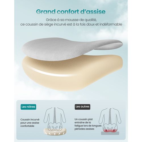 Fauteuil De Bureau,hauteur Réglable,chaise Pivotante Avec Appui-tête, Supporte Jusqu’à 150 Kg, Gris