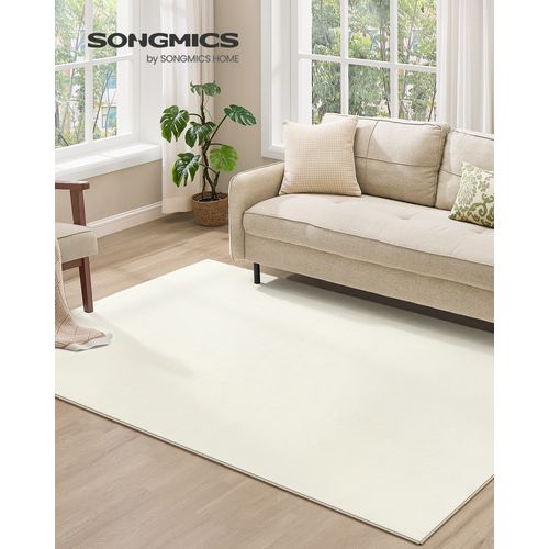 Tapis Décoratif, 160 X 230 Cm, Tapis De Salon, Antidérapant, Décoration Intérieure,blanc Crème