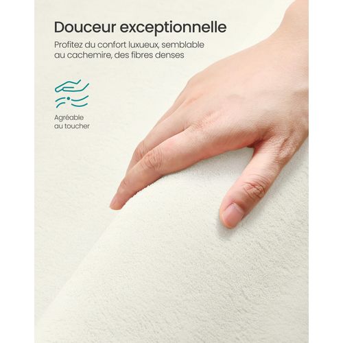 Tapis Décoratif, 160 X 230 Cm, Tapis De Salon, Antidérapant, Décoration Intérieure,blanc Crème