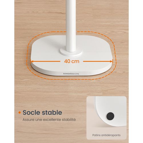 Portemanteau En Forme De Cactus, 8 Crochets Avec Extrémités Recourbées Vers Le Haut, Blanc Nuage