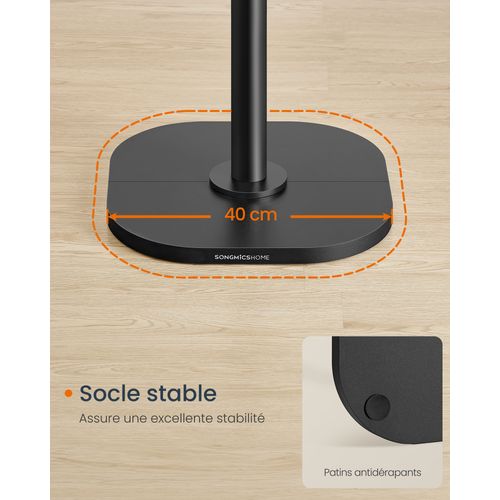 Portemanteau En Forme De Cactus, 8 Crochets Avec Extrémités Recourbées Vers Le Haut, Noir D’encre