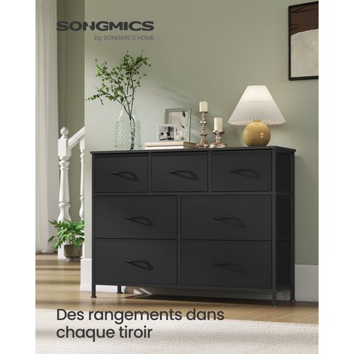 Commode 7 Tiroirs, Meuble De Rangement Pour Chambre, Pour Couloir, Entrée, Salon