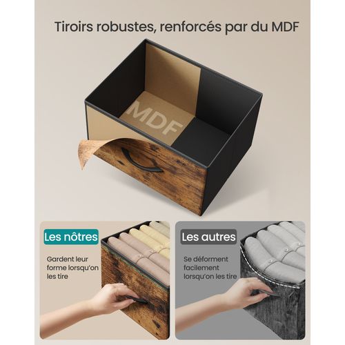 Commode 7 Tiroirs, Meuble De Rangement Pour Chambre,pour Couloir, Entrée, Salon