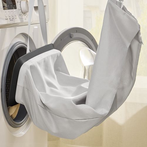 Panier à Linge Sale De 190 L, Avec Couvercle Et Poignées, Sac Interne Amovible, Noir D'encre