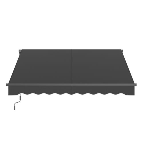 Store Banne Réglable, Avec Manivelle, Upf 50+, Alliage D’aluminium, 250 X 200 Cm, Gris