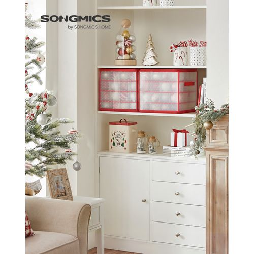 Les - Cette Boîte De Rangement SONGMICS Pour Noël Dispose De 128 Compartiments Modulables Pour Organiser Boules Et Décorations. Dimensions : 64,5 X 33,5 X 34 Cm. 💥 25,49€ Au Lieu De