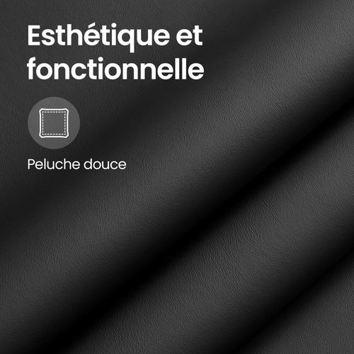 Chaises De Bar Réglables, Tabourets Avec Dossier, Rotation 360°, Pu, Lot De 4, Noir