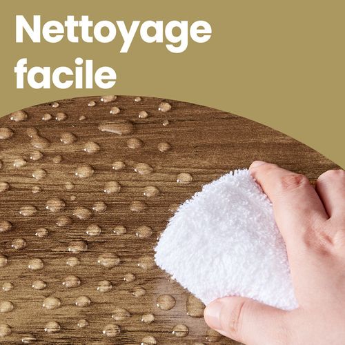 Table Console, Table D'entrée Avec 3 Tiroirs Et Étagère De Rangement, Marron Et Blanc