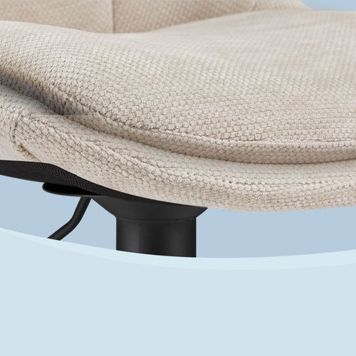 Tabourets De Bar, Ensemble De 2, Pivotants, Hauteur Réglable, Avec Dossier Et Repose-pieds, Blanc