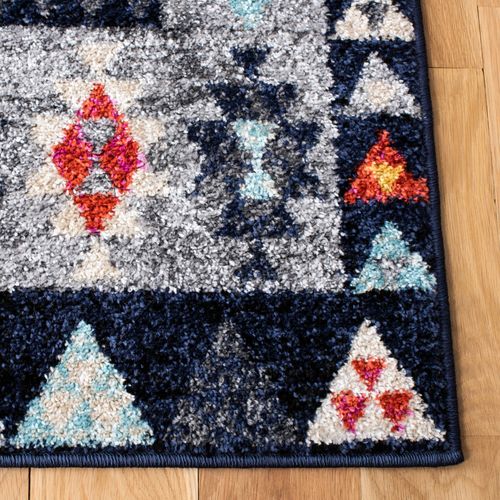 Tapis Adirondack 122 X 183 Cm Boho Tribal Samantha Gris