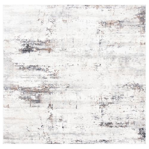Tapis Amelia 201 X 201 Cm Abstrait Moderne Delyth Ivoire / Gris