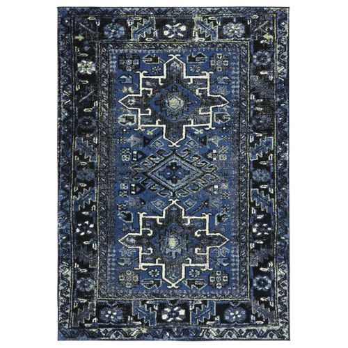 Tapis Persan 201 X 274 Cm De Transition Blaise Bleu / Gris