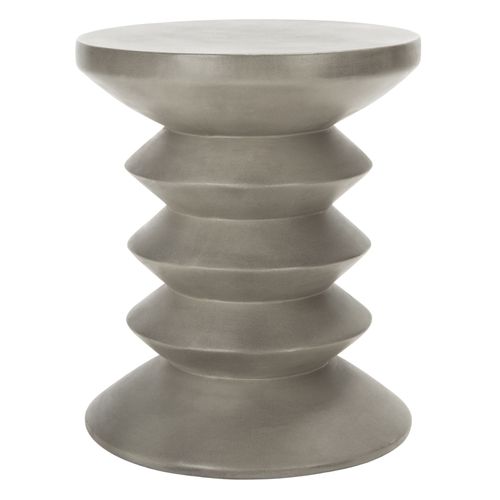 Table D'appoint Pour L'exterieur Benaya Gris Fonce Beton 38 X 38 X 45 Cm