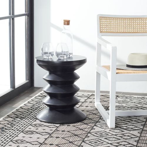 Table D'appoint Pour L'exterieur Benaya Noir Beton 38 X 38 X 45 Cm