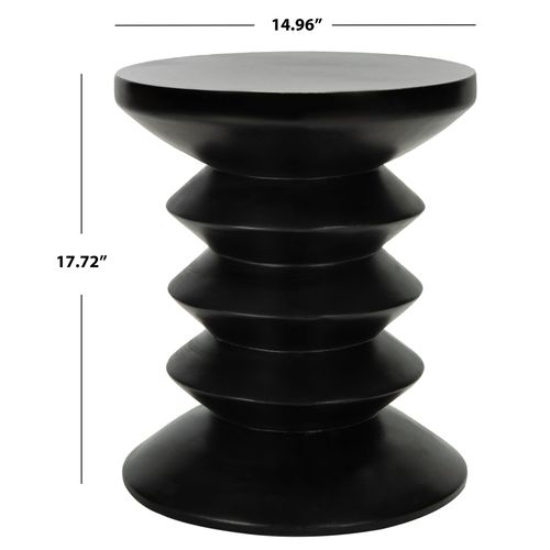 Table D'appoint Pour L'exterieur Benaya Noir Beton 38 X 38 X 45 Cm