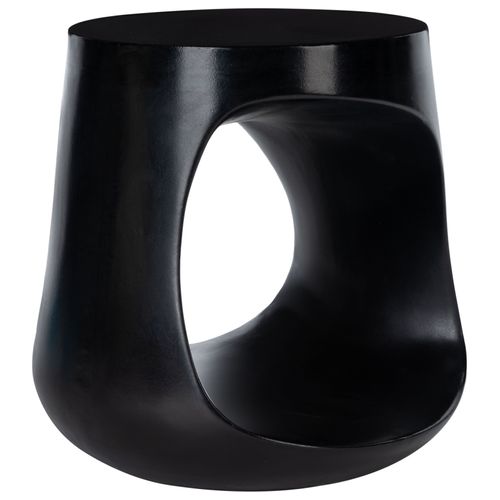 Table D'appoint Pour L'exterieur Vikki Noir Beton 45 X 45 X 45 Cm